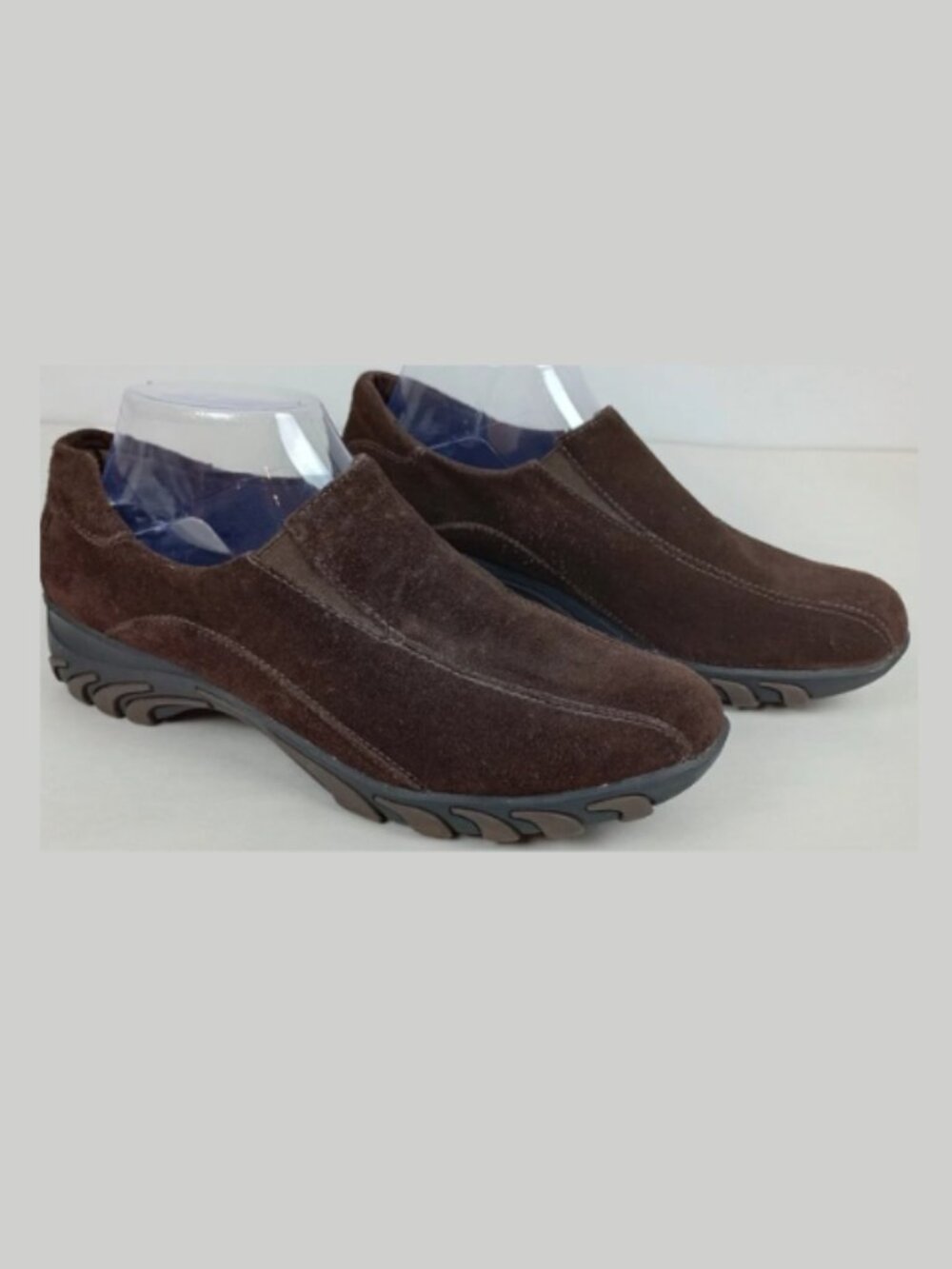 Bare Traps Wear Ever‎ Womens 8M Brown Suede Slip on Casual Loafer Shoes
